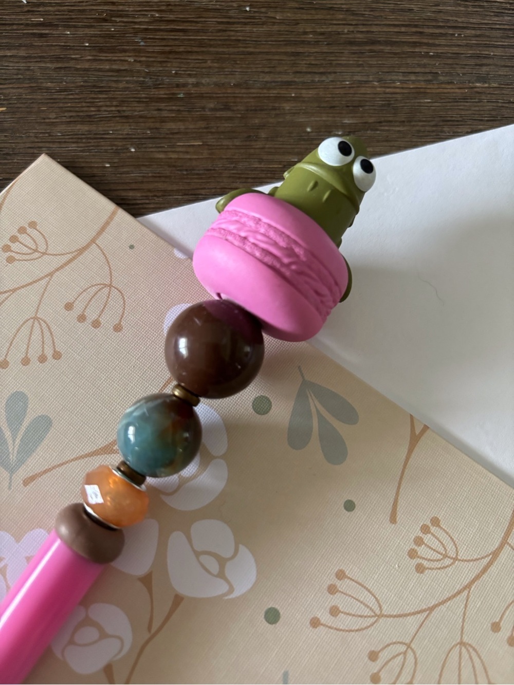 SpongeBob SquarePants: Macaron Fred handmade beaded pen